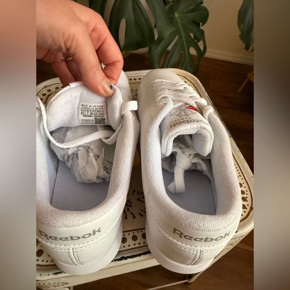 Reebok Princess Classic White Sneakers Trainers - Picture 6 of 7